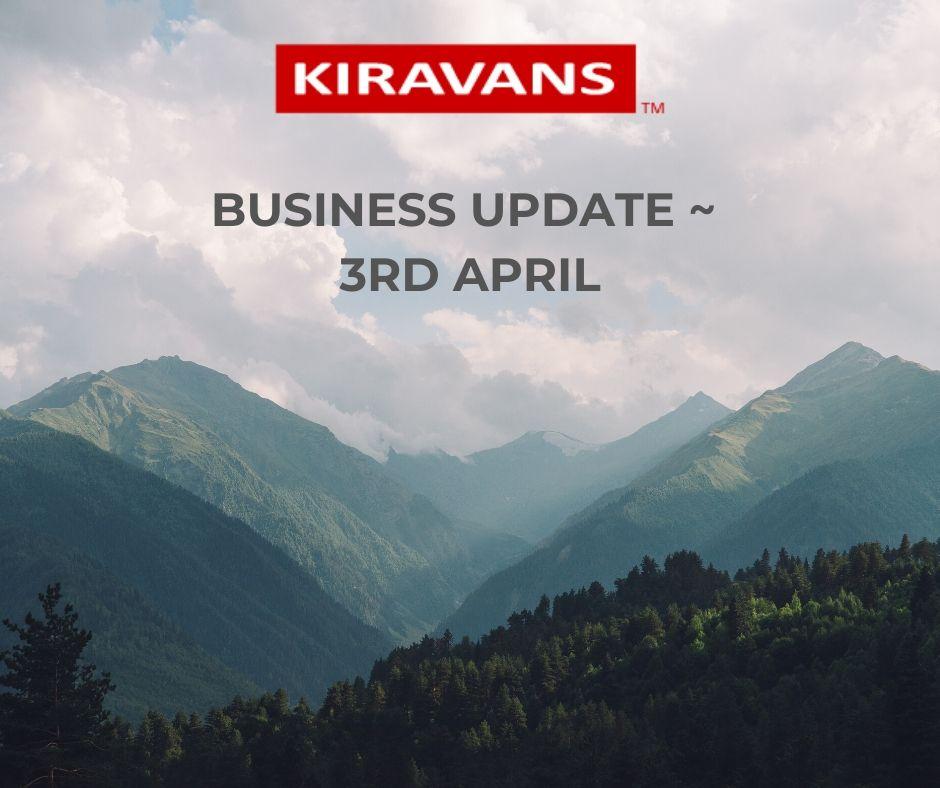 Kiravans COVID-19 Update - 3rd April