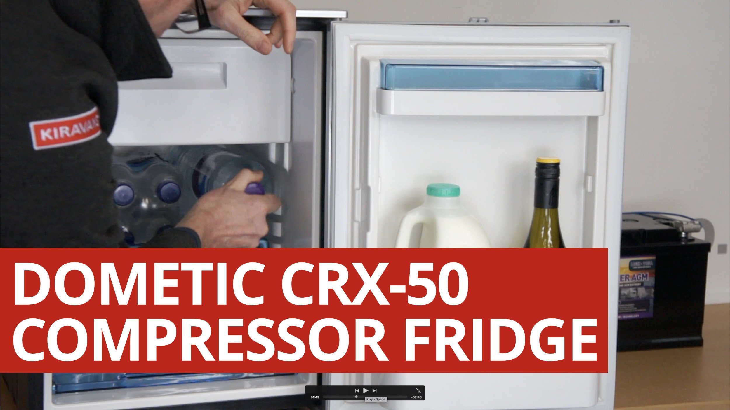 Video: Dometic CRX50 12volt Campervan Compressor Fridge