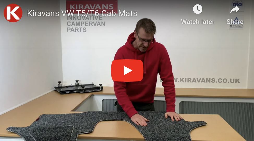 Video: Kiravans VW T5/T6 Cab Mats