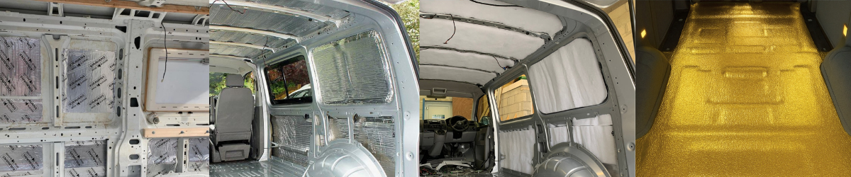 Van insulation and sound proofing, for campervans