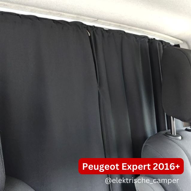 Cab Divider Curtain Kit - 118cm Length (Premium Blackout) Kiravans