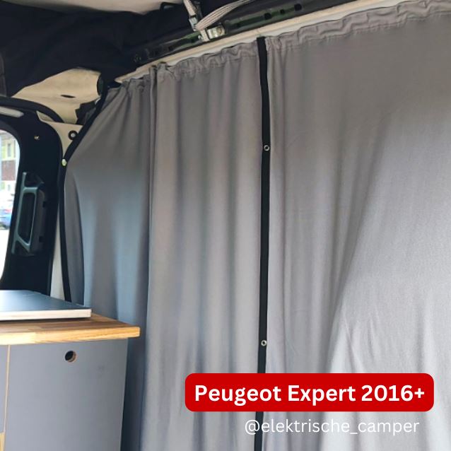 Cab Divider Curtain Kit - 118cm Length (Premium Blackout) Kiravans