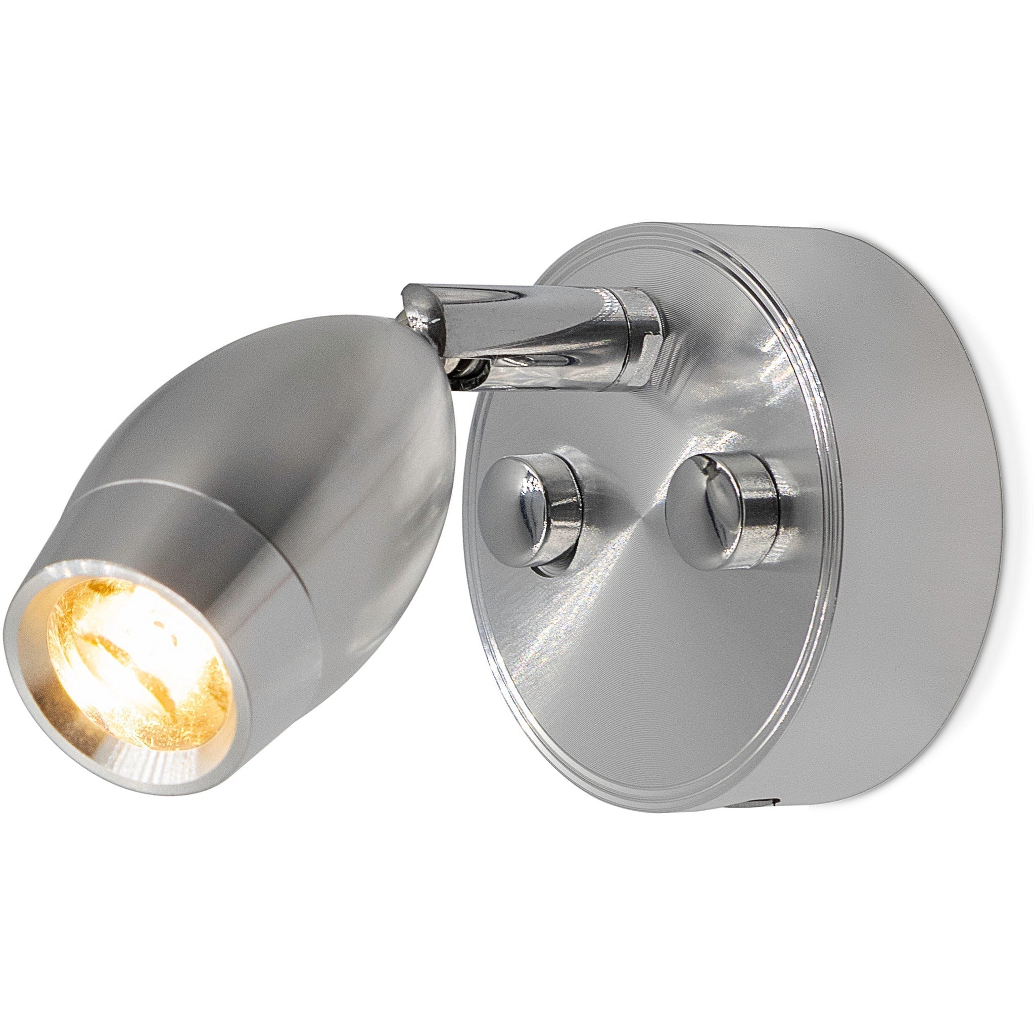 Silver LED 300mm Spotlight with USB - Dimmable, Touch On/Off (Warm White) Kiravans
