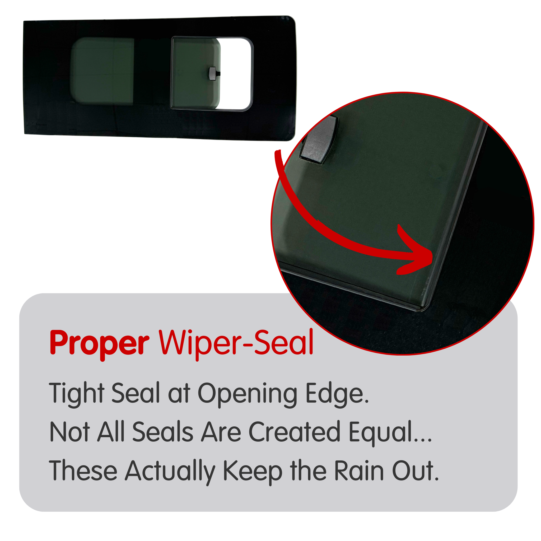 Left Opening Window (Left Sliding Door) + Fitting Kit for VW Transporter T7 (2024-present)