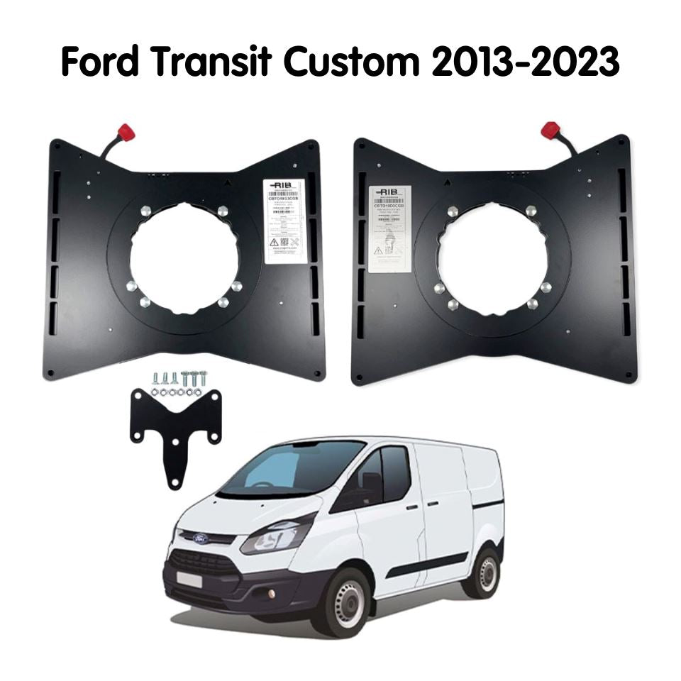 RIB Ford Transit Custom 2013-2023 Single Seat Swivel Bundle - Driver + Passenger (Right Hand Drive) RIB