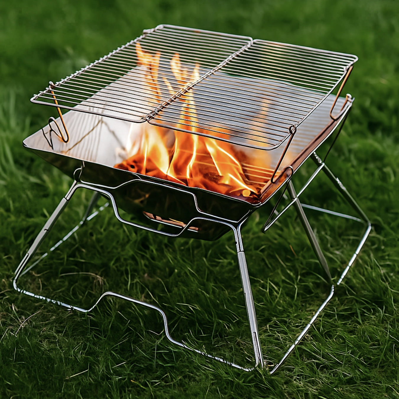 Kiravans FIRE-B-QUE - Portable Folding Barbeque Grill