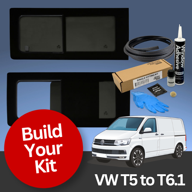 VW T5 to T6.1 Windows + Fitting Kits: Build Your Window Set