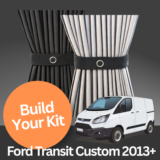 Ford Transit Custom 2013-2023 Premium Blackout Curtains: Build Your Curtain Set