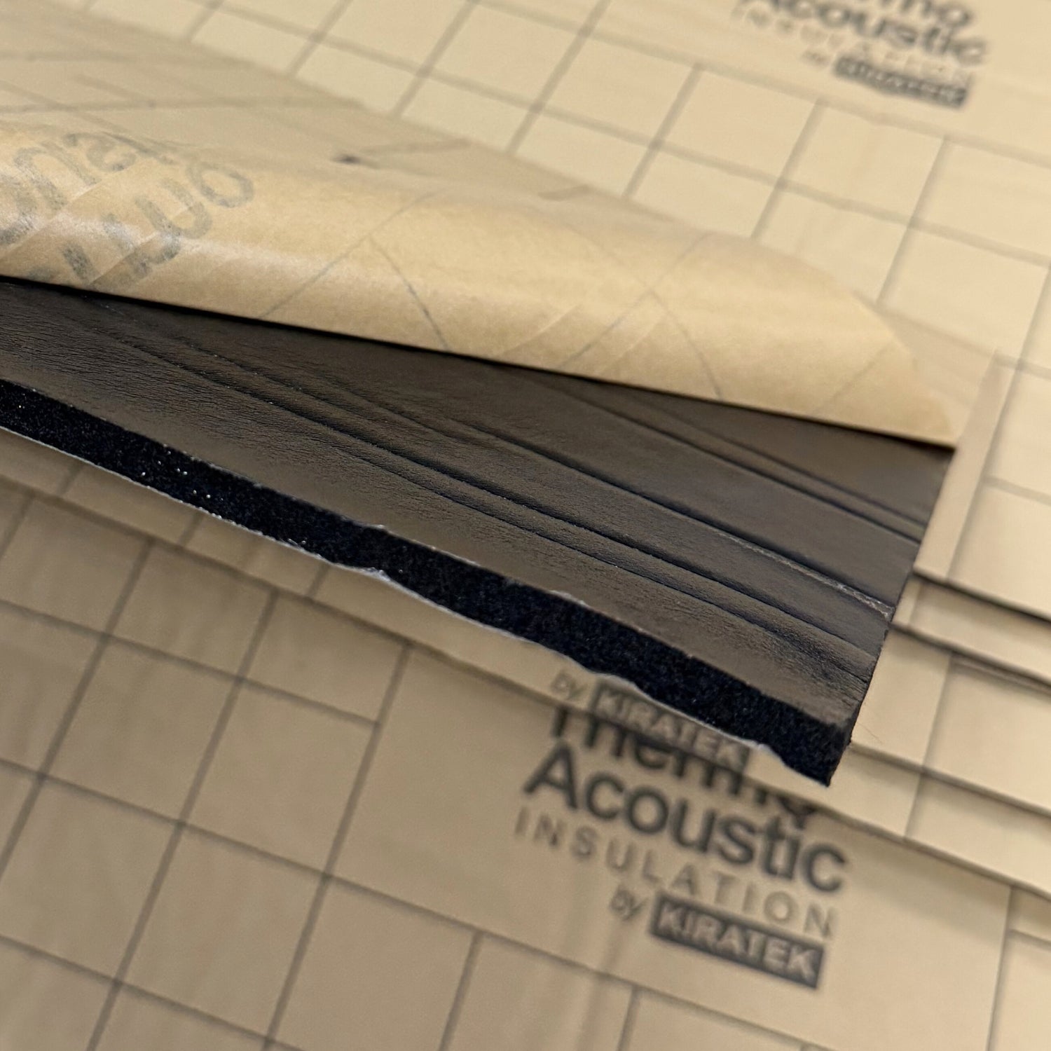 Thermo-acoustic Foam by KIRATEK — 7-8mm Foil Backed Self-adhesive Campervan Insulation