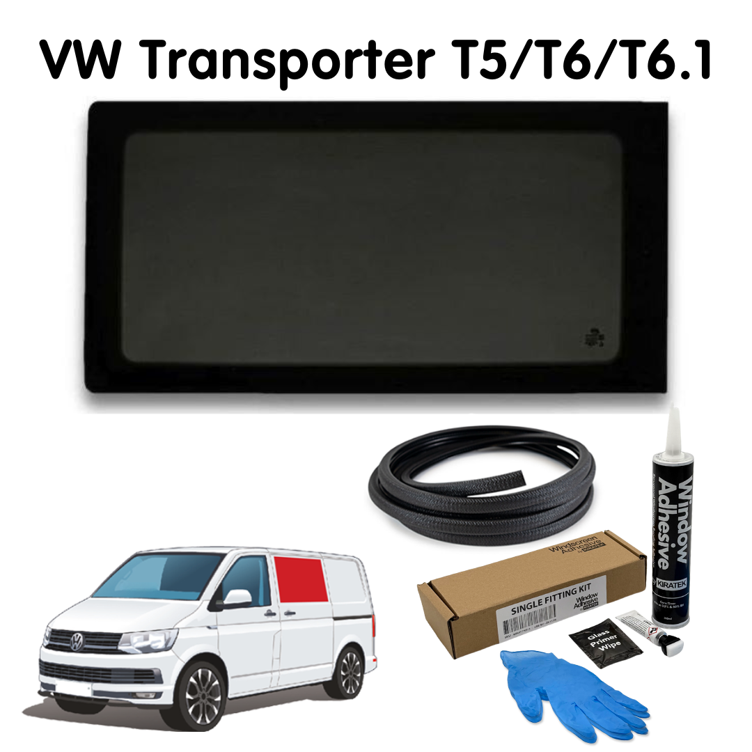 Left Fixed Window + Fitting Kit for VW Transporter T5 to T6.1 (2003-2024)