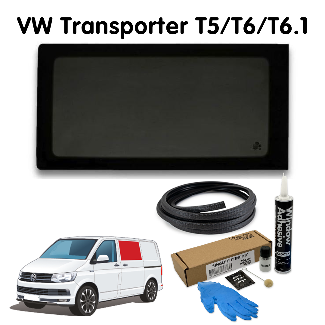 Left Fixed Window + Fitting Kit for VW Transporter T5 to T6.1 (2003-2024)