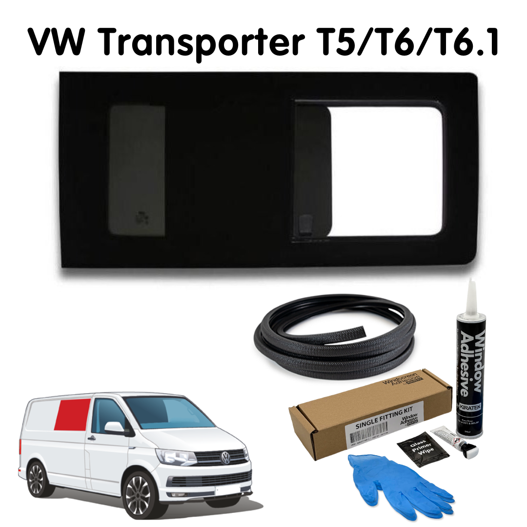 Right Opening Window + Fitting Kit for VW Transporter T5 to T6.1 (2003-2024)
