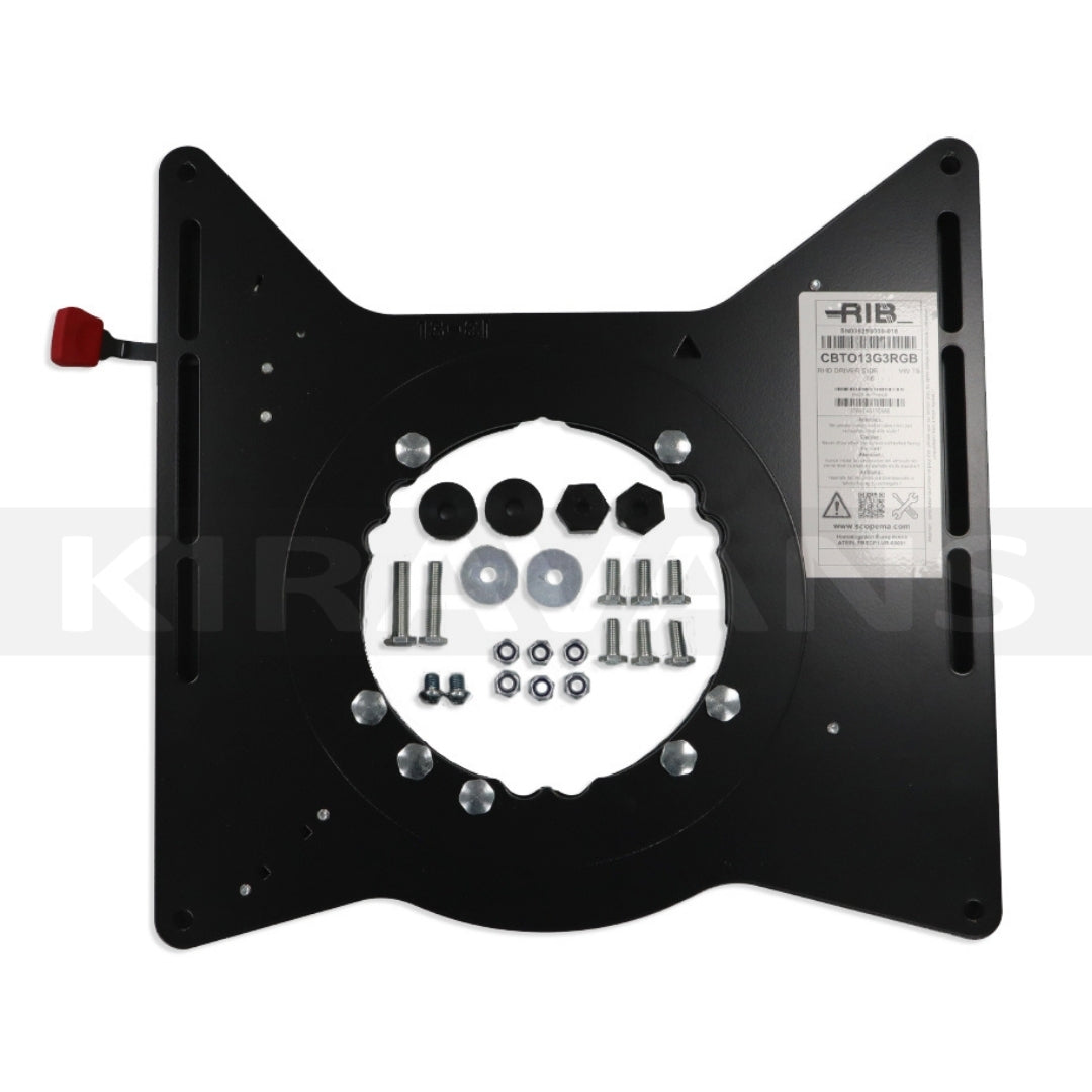 VW Transporter T5 to T6.1 (2003-2024) RIB V3 Single Seat Swivel - DRIVER + PASSENGER (Inc. RIB Handbrake Kit & Shims)