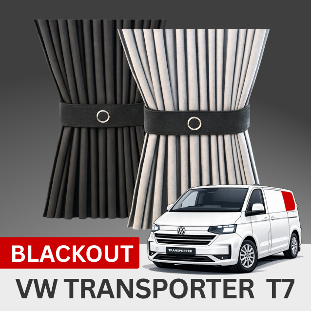VW T7 Premium Blackout Curtain Kit - Left Rear Quarter Window