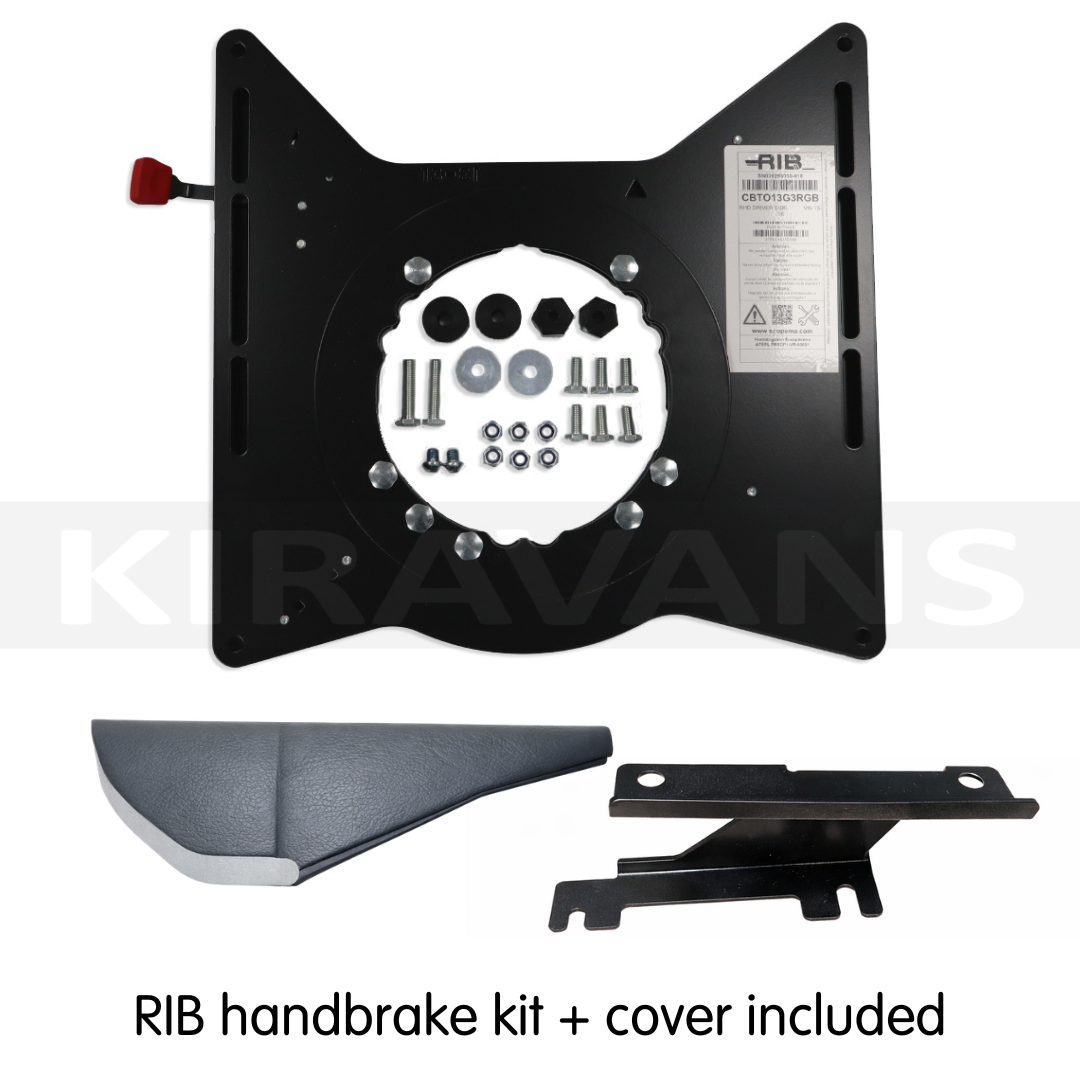 VW Transporter T5 to T6.1 (2003-2024) RIB V3 Single Seat Swivel - DRIVER (Includes RIB Handbrake Kit & Shims)