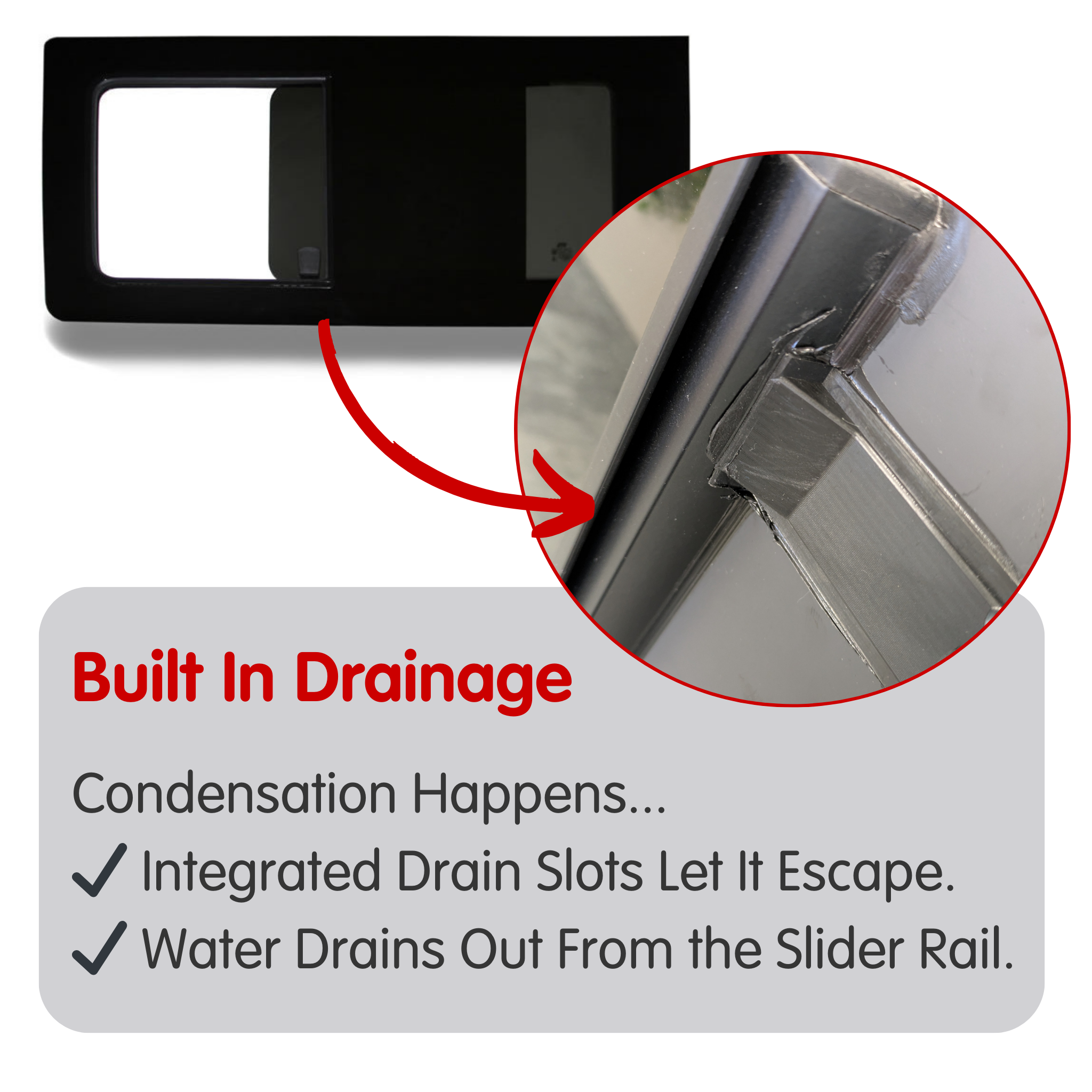 Right Opening Window + Fitting Kit for VW Transporter T5 to T6.1 (2003-2024)