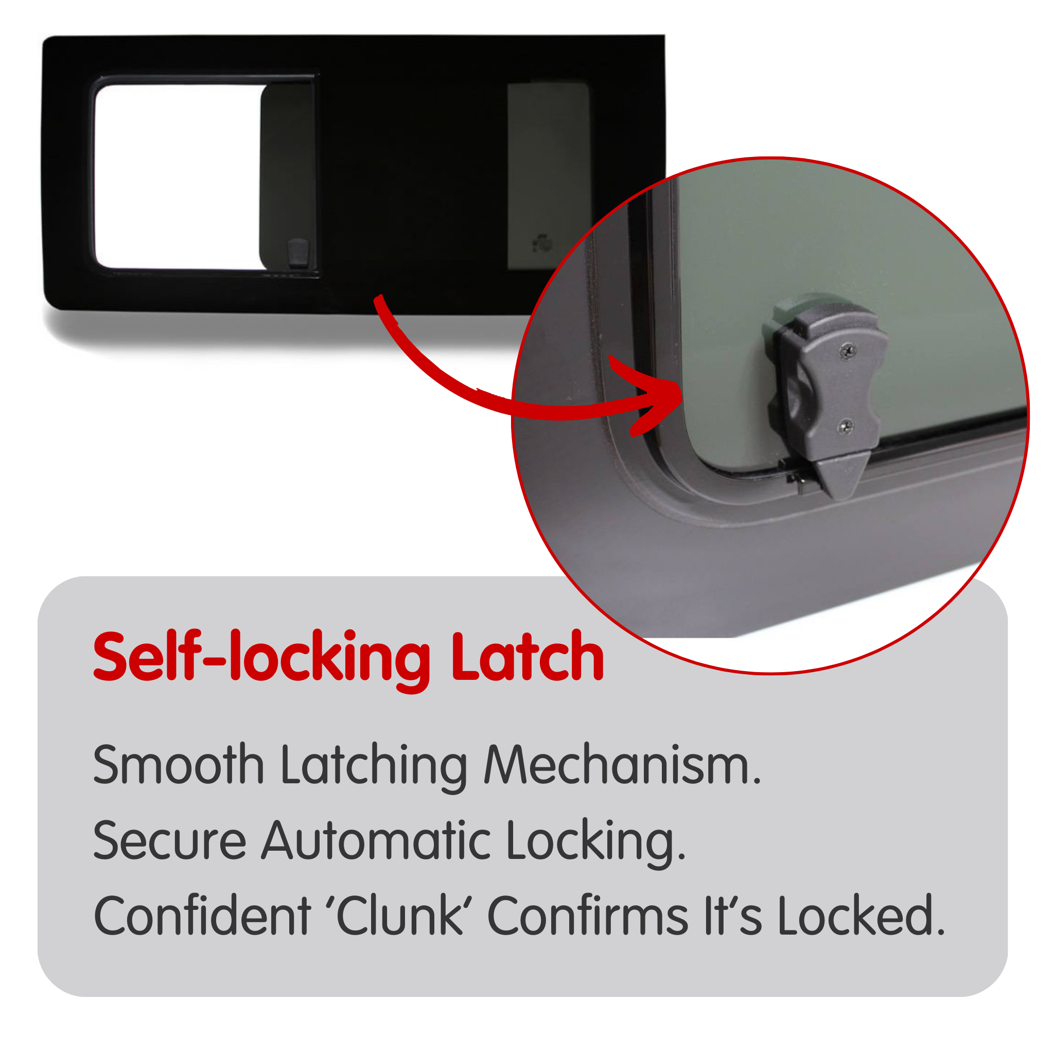 Left Opening Window + Fitting Kit for VW Transporter T5 to T6.1 (2003-2024)