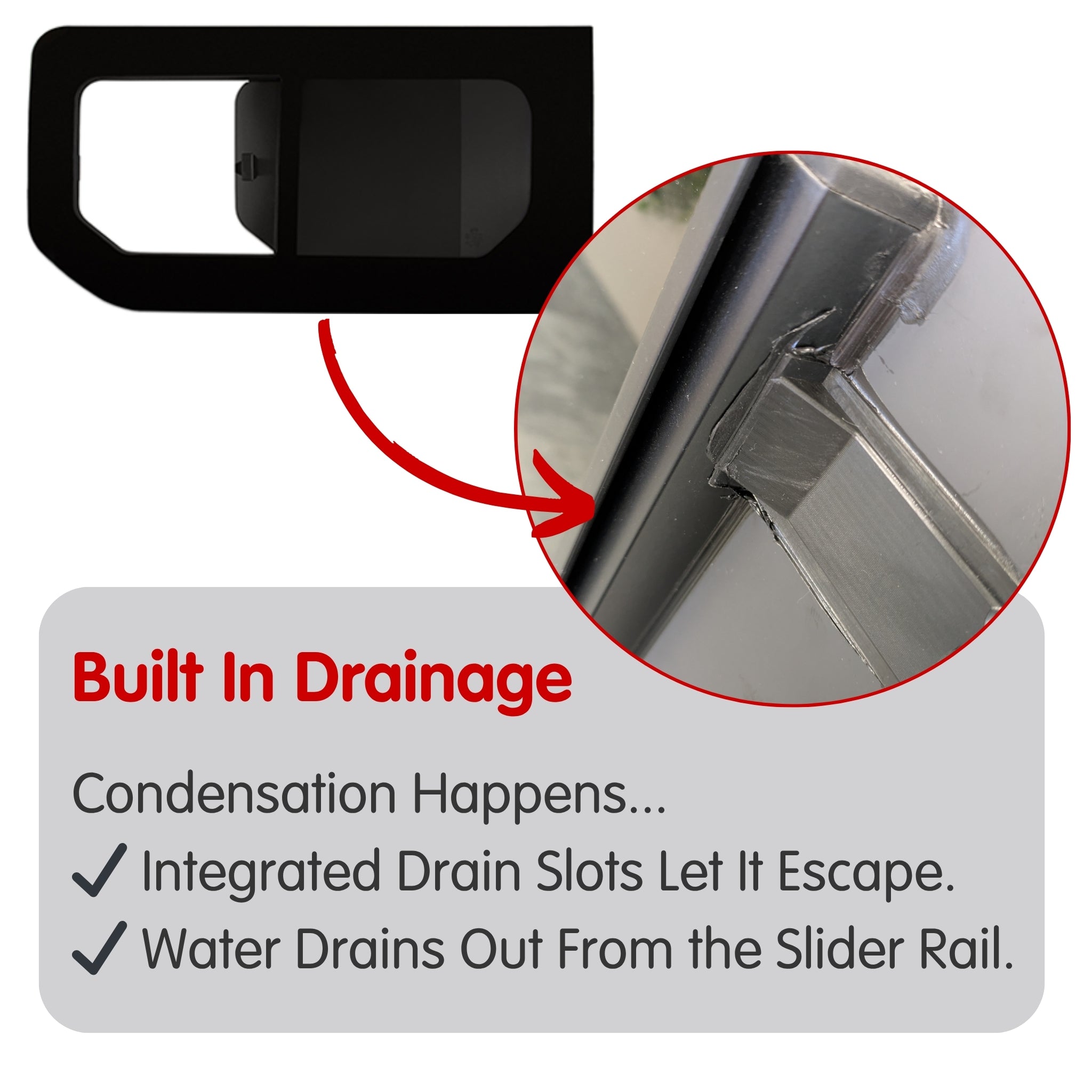Pair of Opening Campervan Side Windows + Fitting Kit for Vauxhall Vivaro (2014-2018), Renault Trafic (2014 - Present) & Other X82 Vans