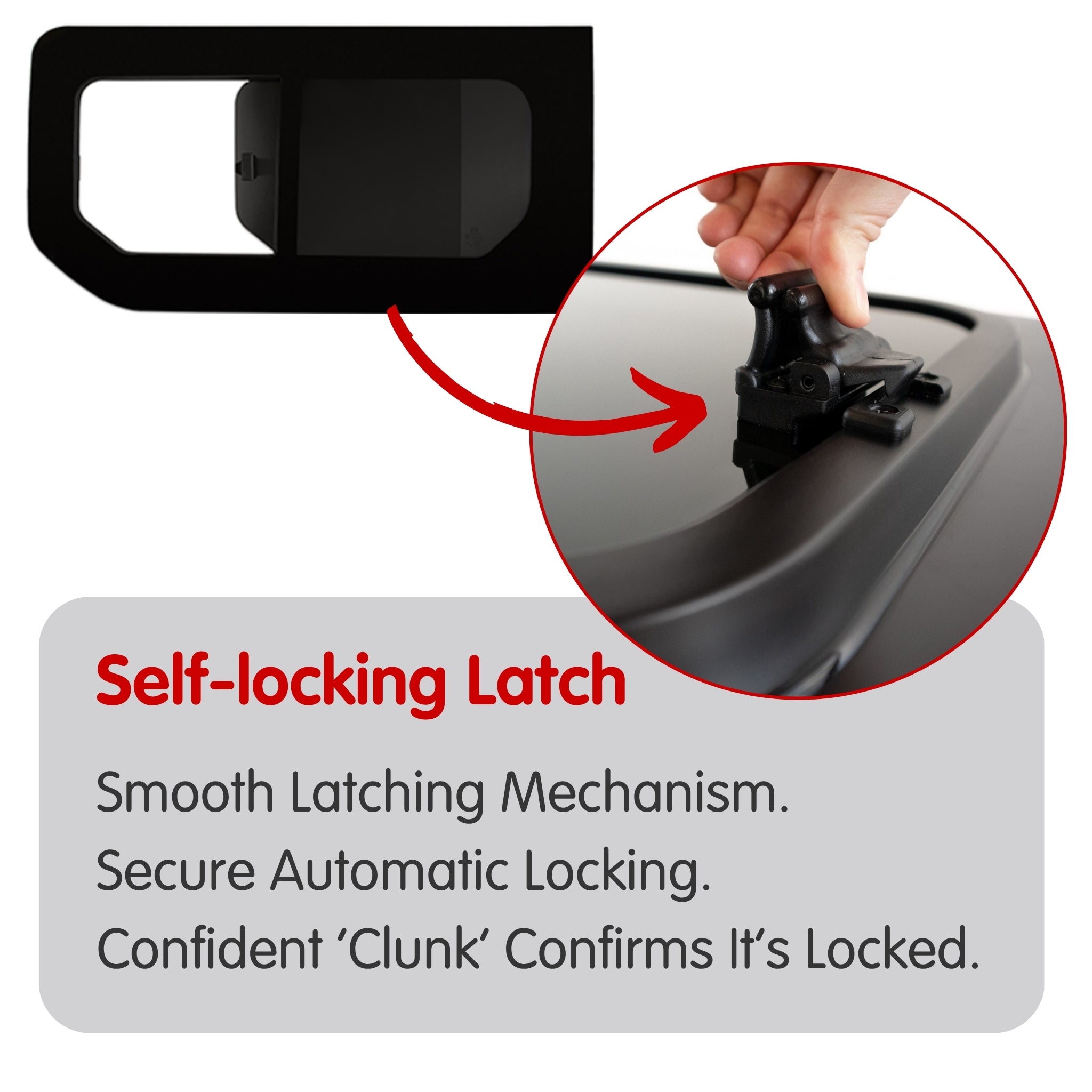 Left Opening Window + Fitting Kit for Vauxhall Vivaro (2014-2018), Renault Trafic (2014 - Present) & Other X82 Vans