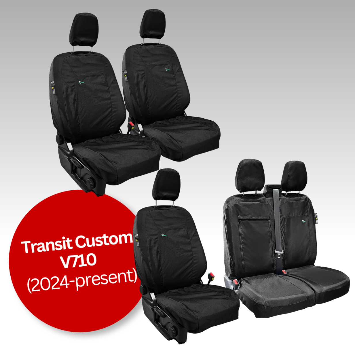 Waterproof Van Seat Covers – Ford Transit Custom V710 (2024+)