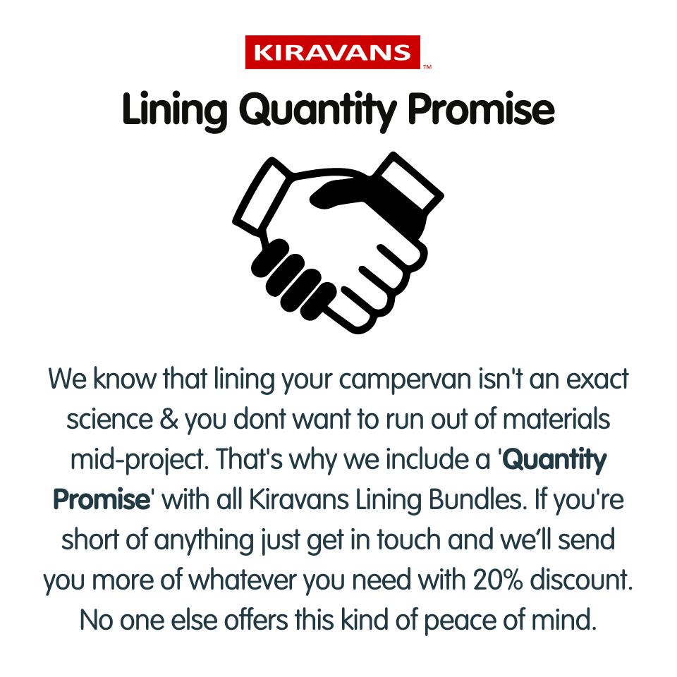 4-Way Stretch Campervan Lining & Insulation Bundle Kit - PREMIUM Kiravans