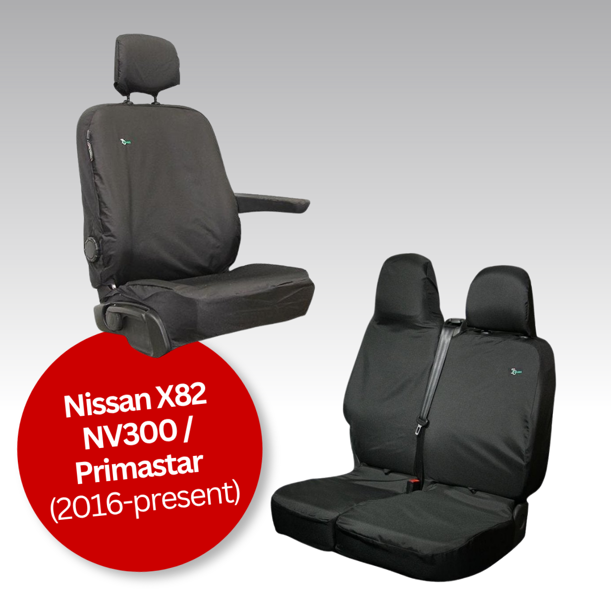 Waterproof Van Seat Covers – Nissan X82 NV300 / Primastar (2016 to present)