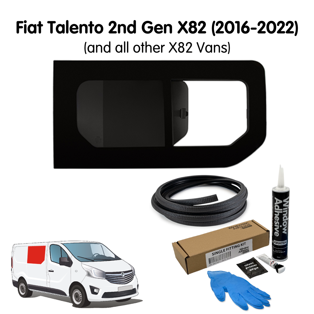 Right Opening Window + Fitting Kit for Fiat Talento 2nd Gen X82 (2016-2022) & Other X82 Vans