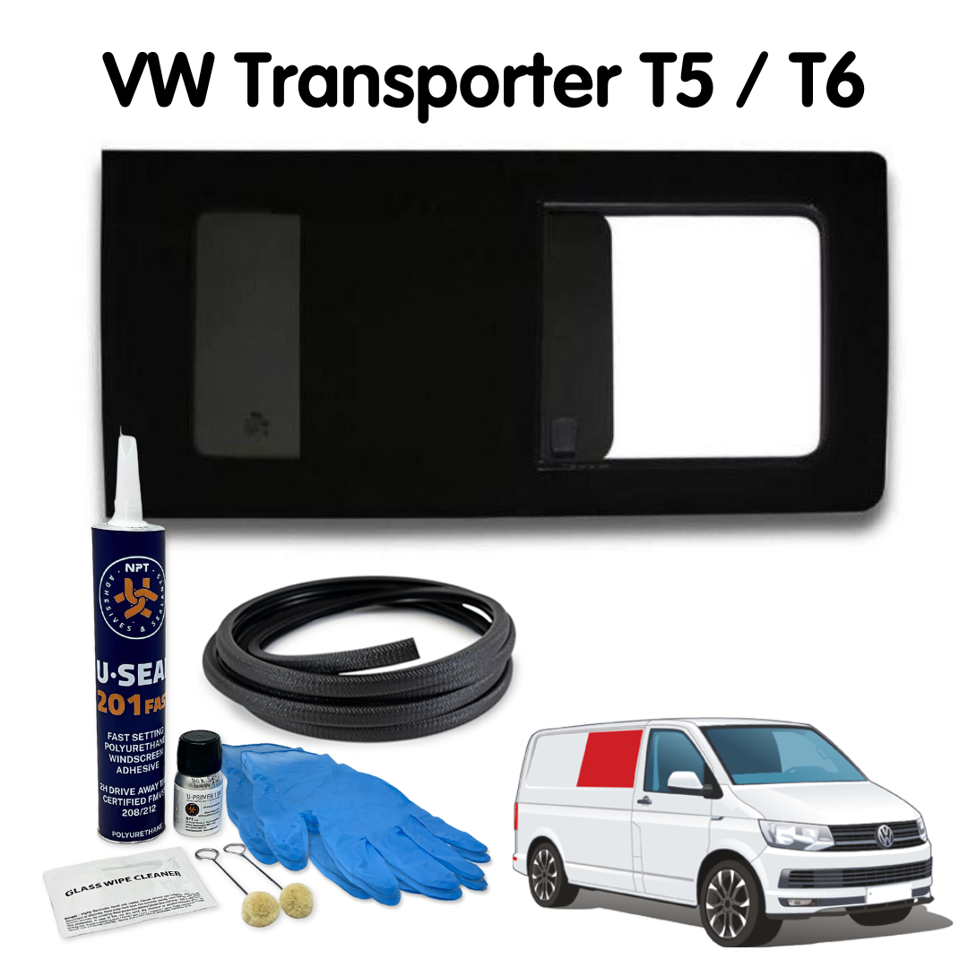 Right Opening Window + Fitting Kit for VW Transporter T5 to T6.1 (2003-2024)