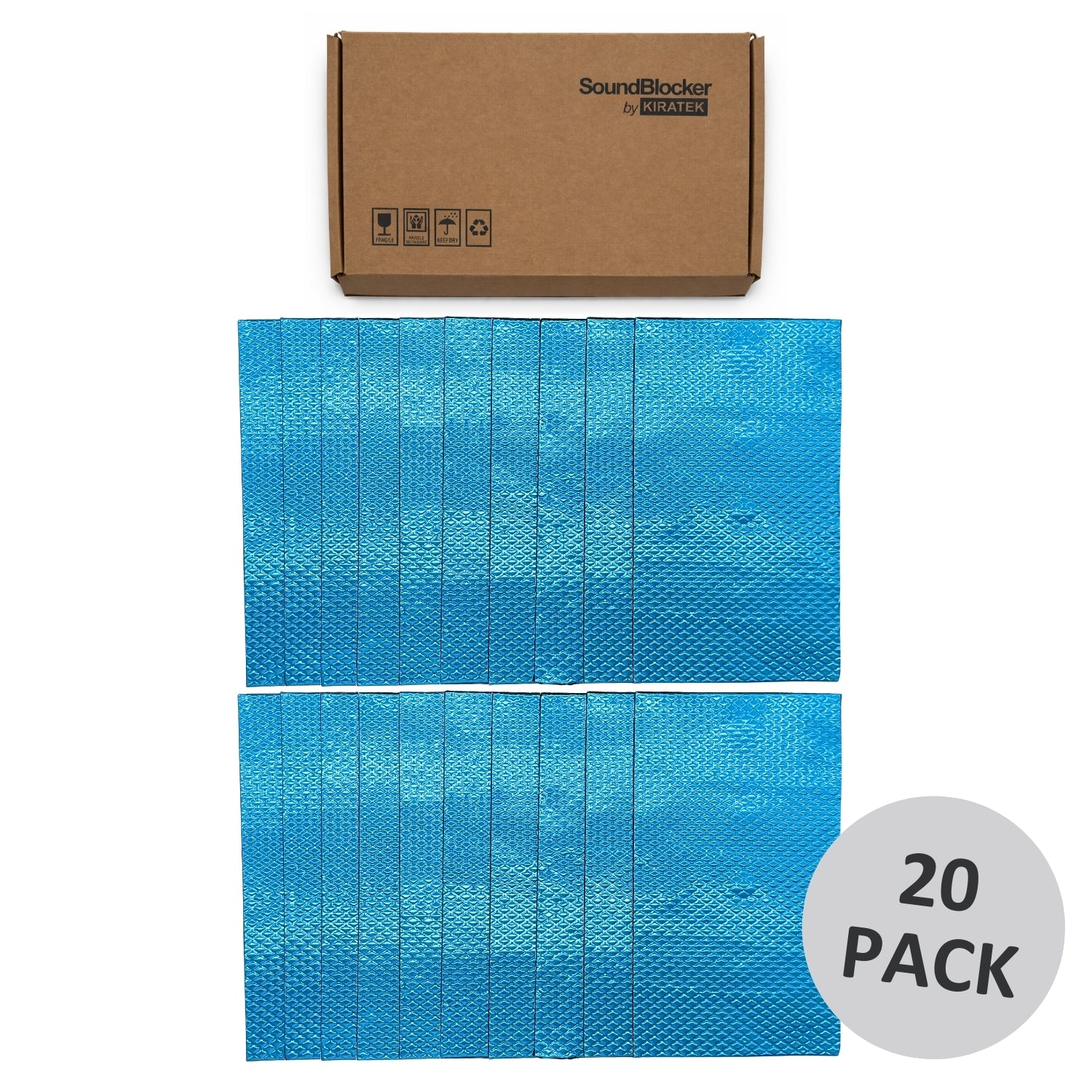 SoundBlocker by KIRATEK – 2mm Soundproofing Mat to Reduce Noise & Vibrations