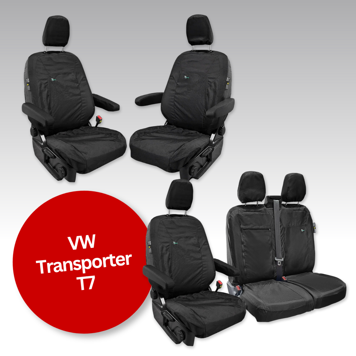 Waterproof Van Seat Covers – VW Transporter T7