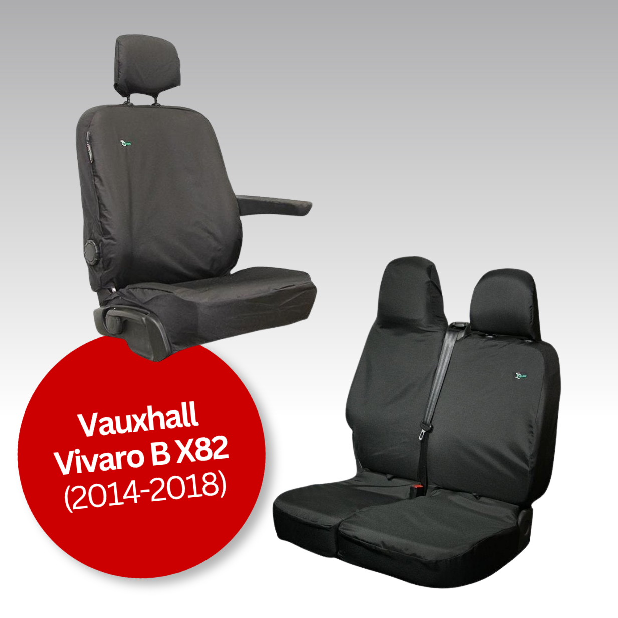 Waterproof Van Seat Covers – Vauxhall Vivaro B X82 (2014-2018)