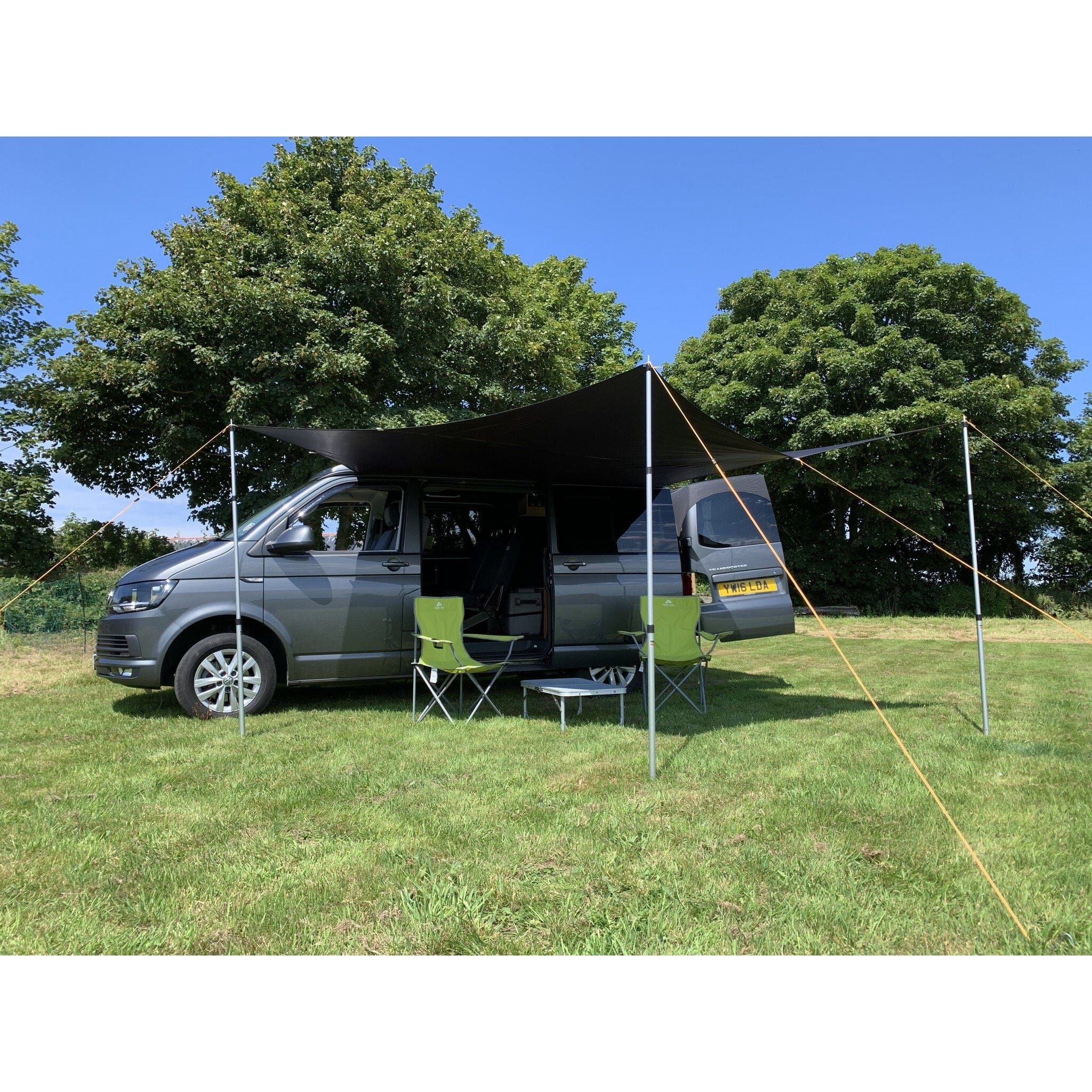 Kiravans Railsail Awning - The Versatile Multi-pointed, Heavy-duty Campervan Shelter Designed by Kiravans