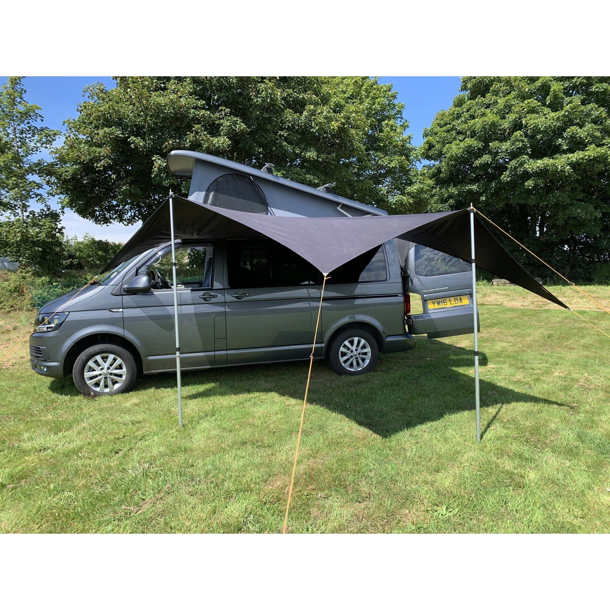 Kiravans Railsail Awning - The Versatile Multi-pointed, Heavy-duty Campervan Shelter Designed by Kiravans