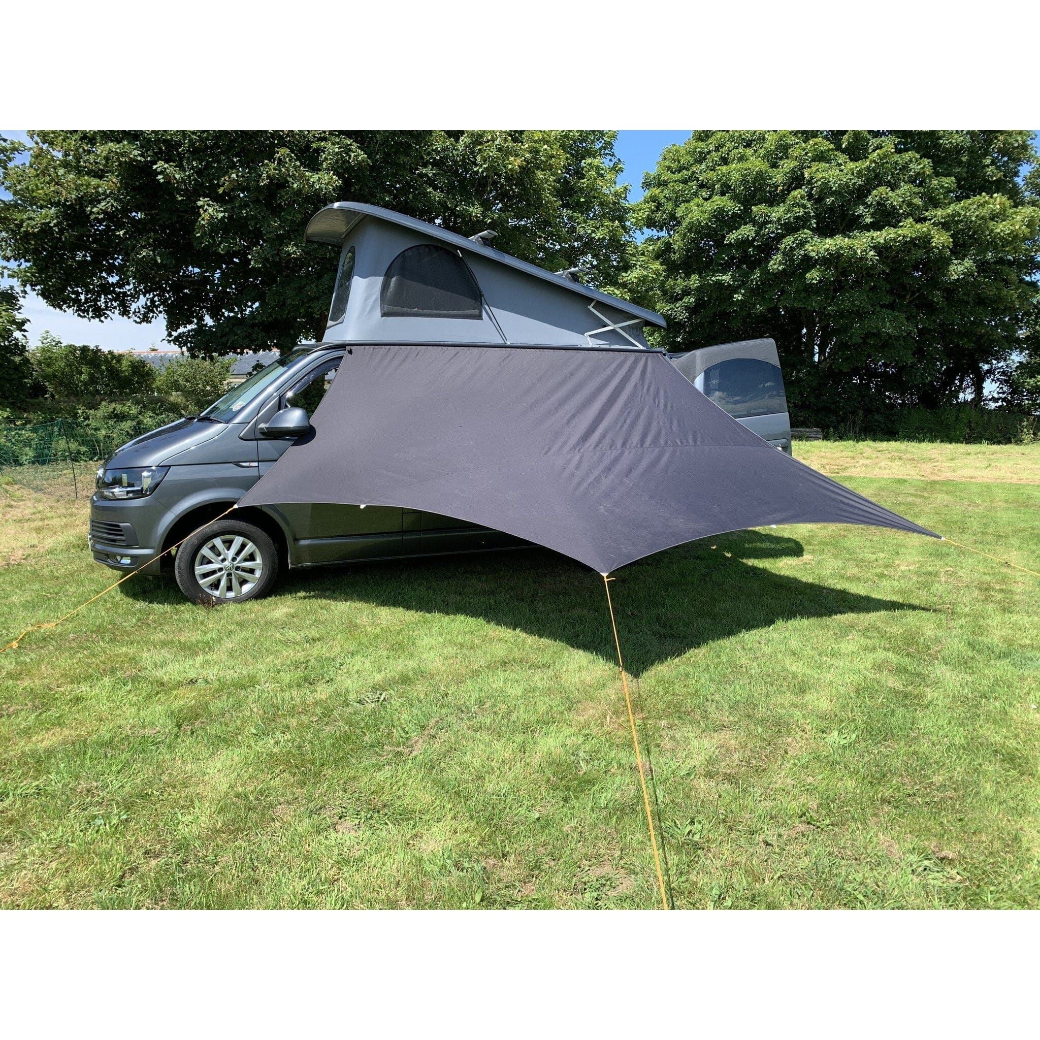 Kiravans Railsail Awning - The Versatile Multi-pointed, Heavy-duty Campervan Shelter Designed by Kiravans