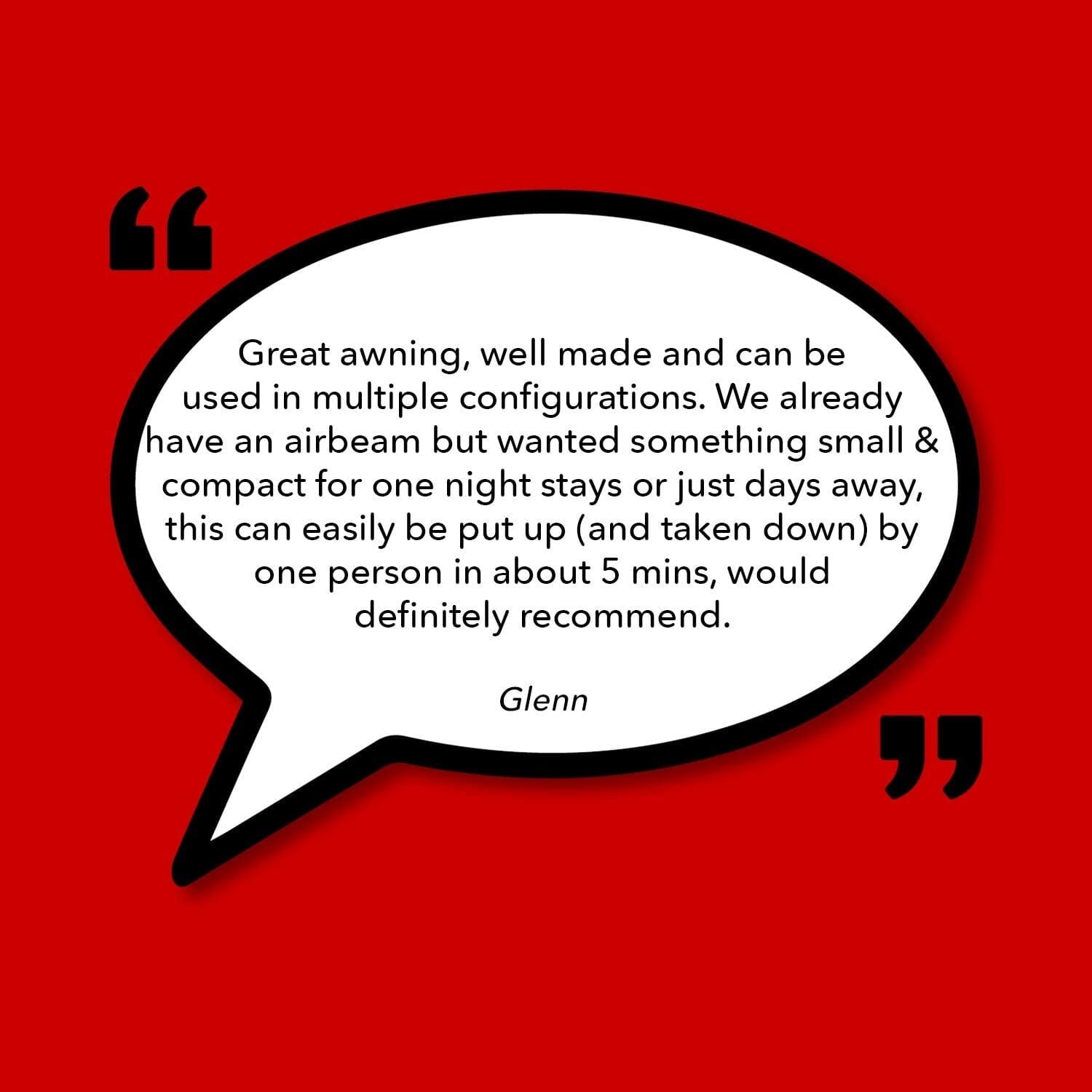 Kiravans Railsail Awning - The Versatile Multi-pointed, Heavy-duty Campervan Shelter Designed by Kiravans