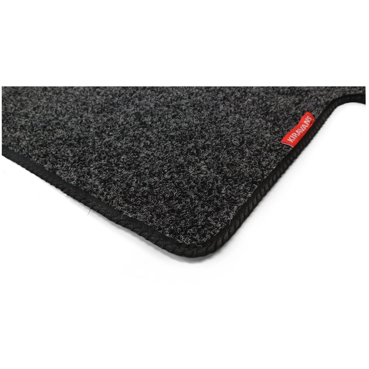 Cab Mat - For the VW T5/T6 Double Seat Swivel (Right Hand Drive) Designed by Kiravans Anthracite with Black Trim
