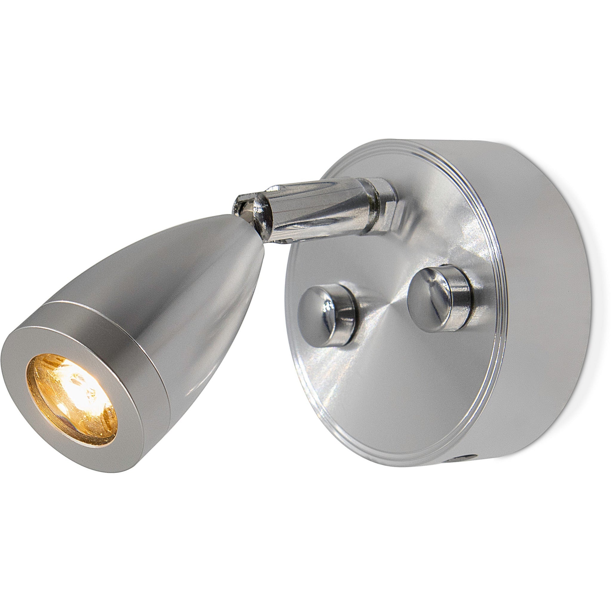 Silver LED 280mm Spotlight with USB - Dimmable, Touch On/Off (Warm White) Kiravans
