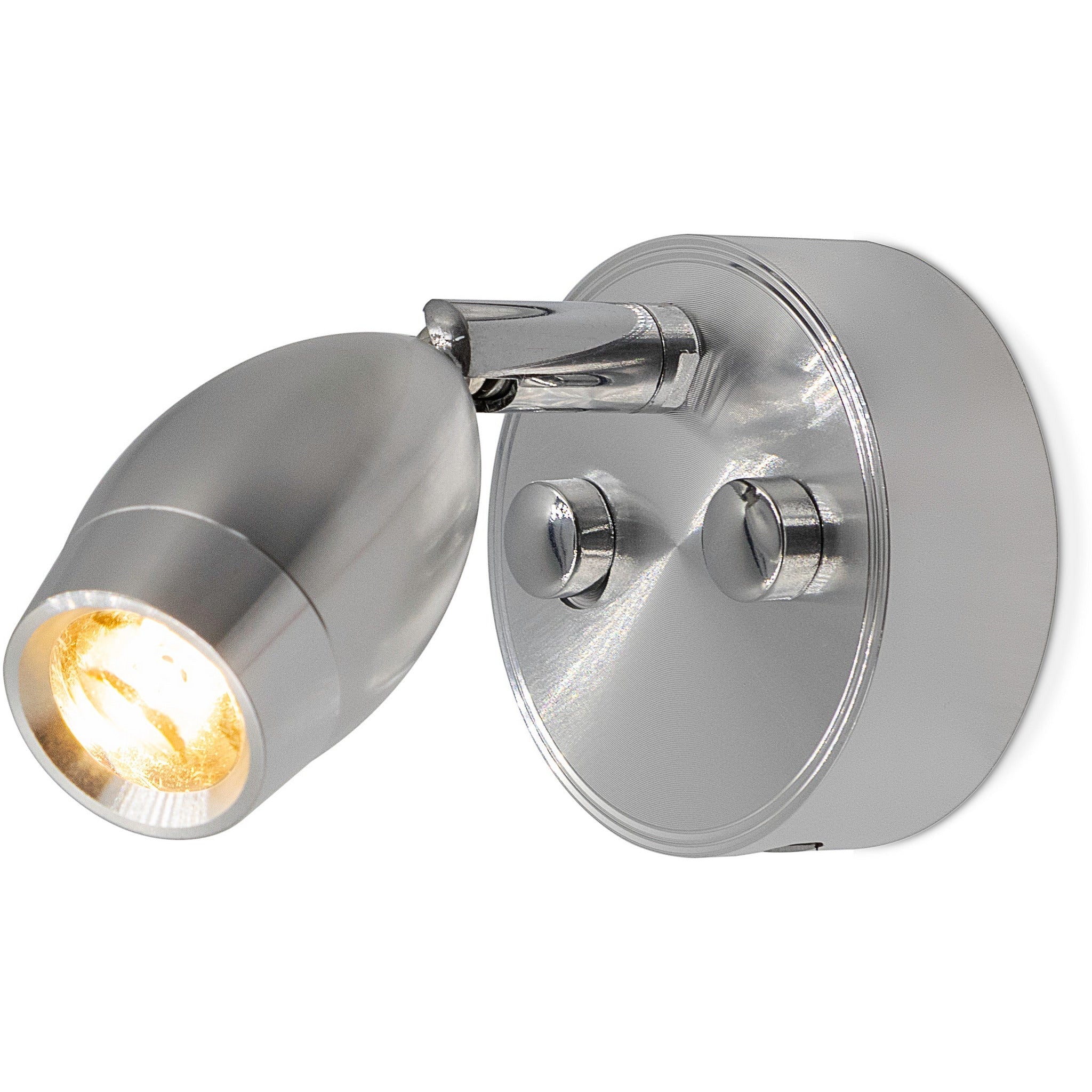 Silver LED 300mm Spotlight with USB - Dimmable, Touch On/Off (Warm White) Kiravans 