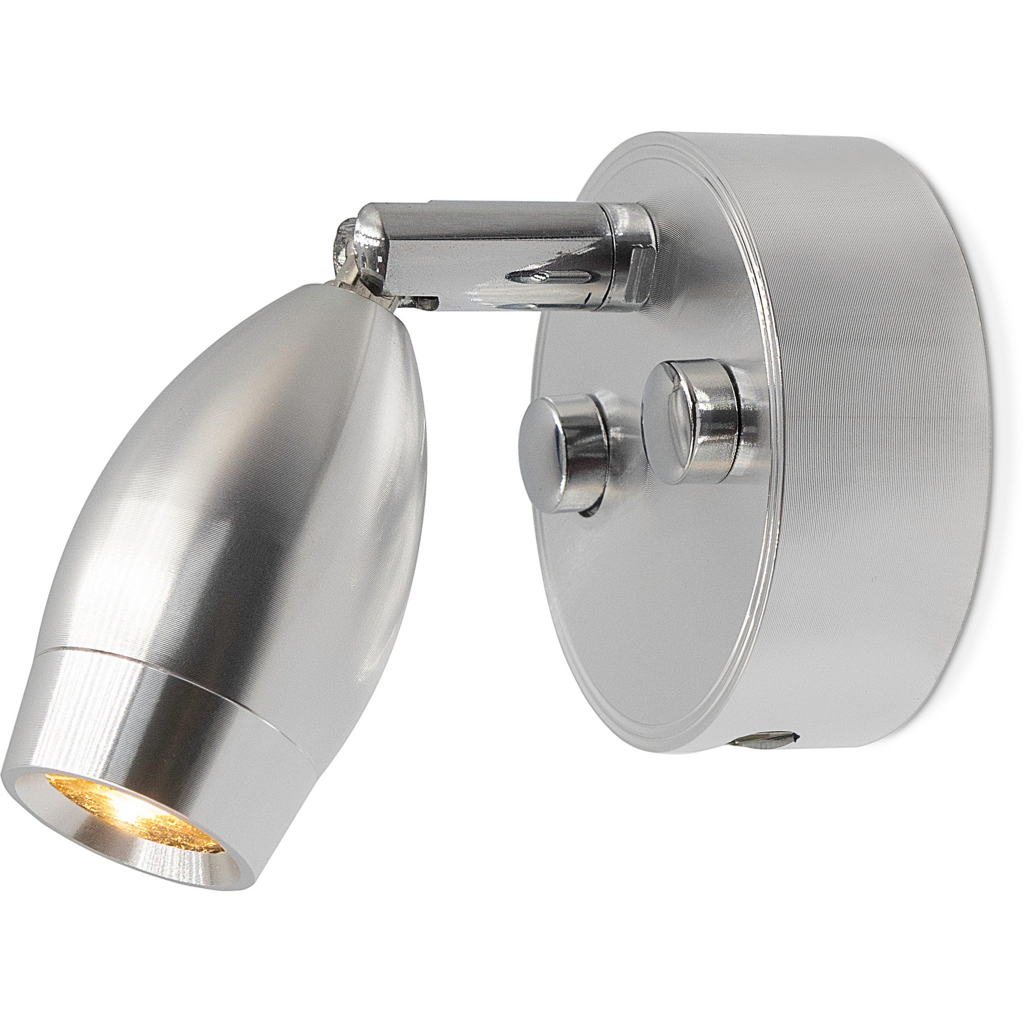 Silver LED 300mm Spotlight with USB - Dimmable, Touch On/Off (Warm White) Kiravans
