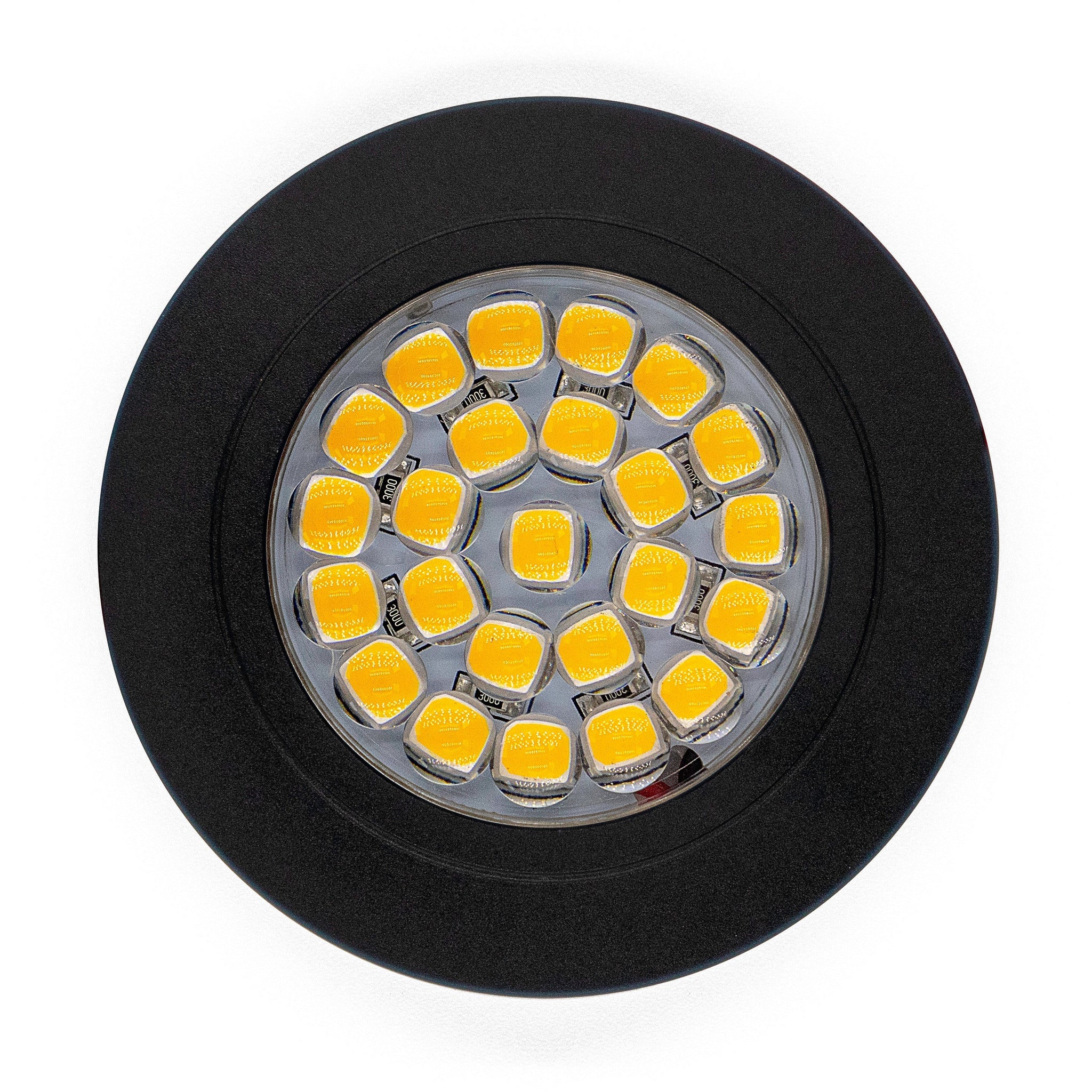 Black 2W 24 LED Recessed Light - Dimmable, Touch On/Off (Warm White) Kiravans