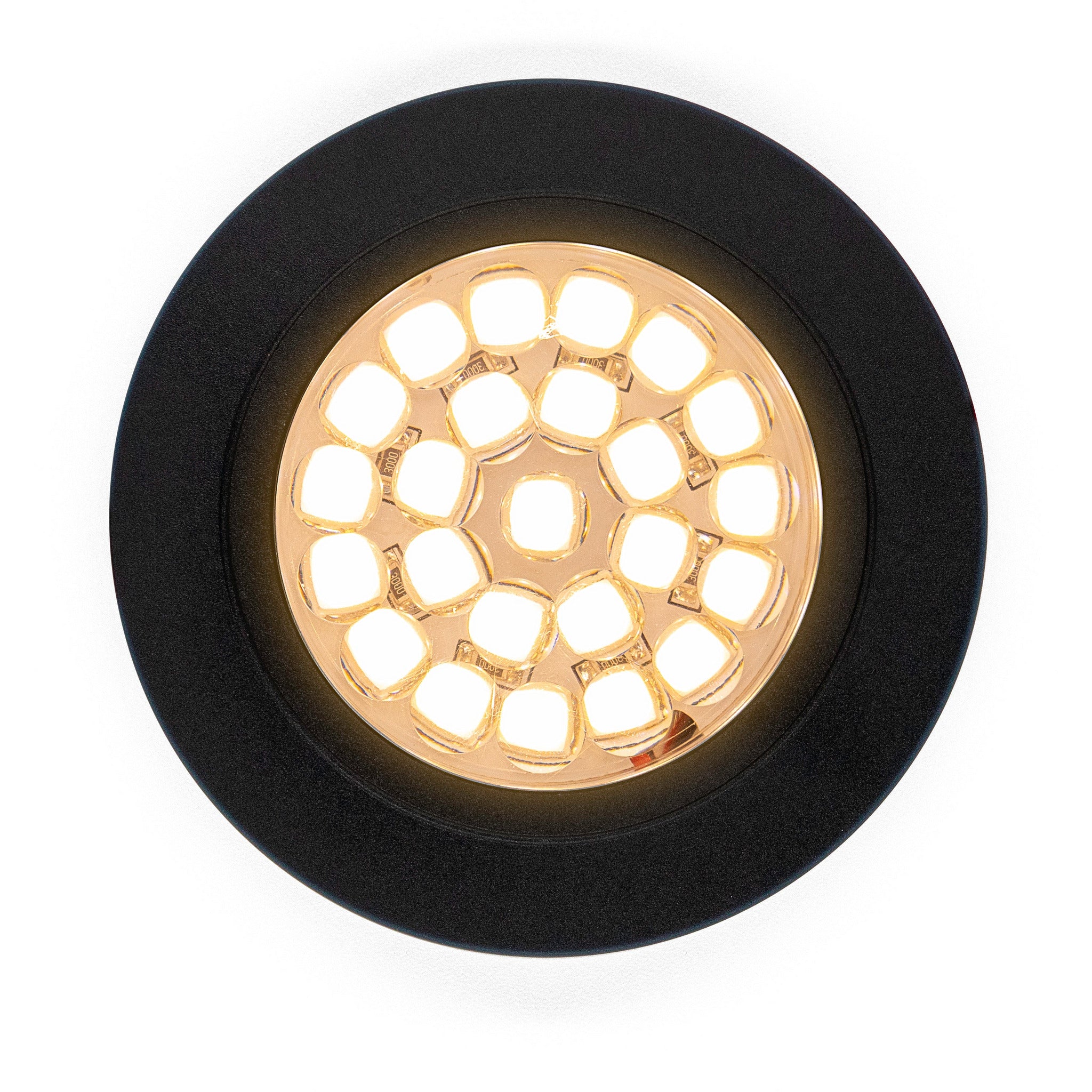 Black 2W 24 LED Recessed Light - Dimmable, Touch On/Off (Warm White) Kiravans