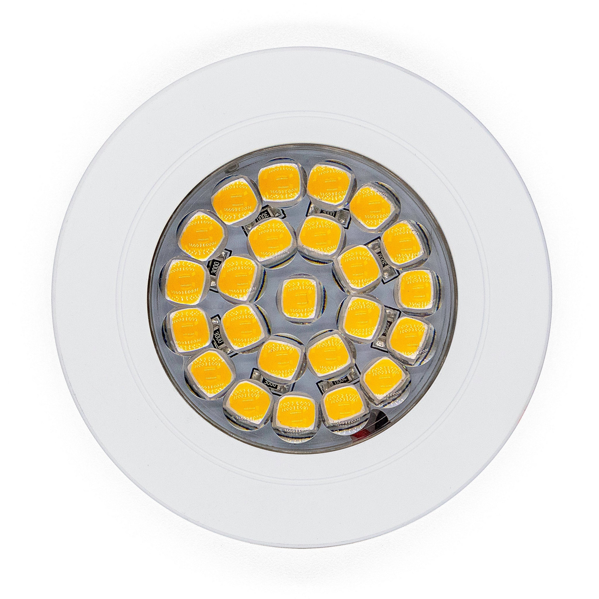 White 2W 24 LED Recessed Light - Dimmable, Touch On/Off (Warm White) Kiravans
