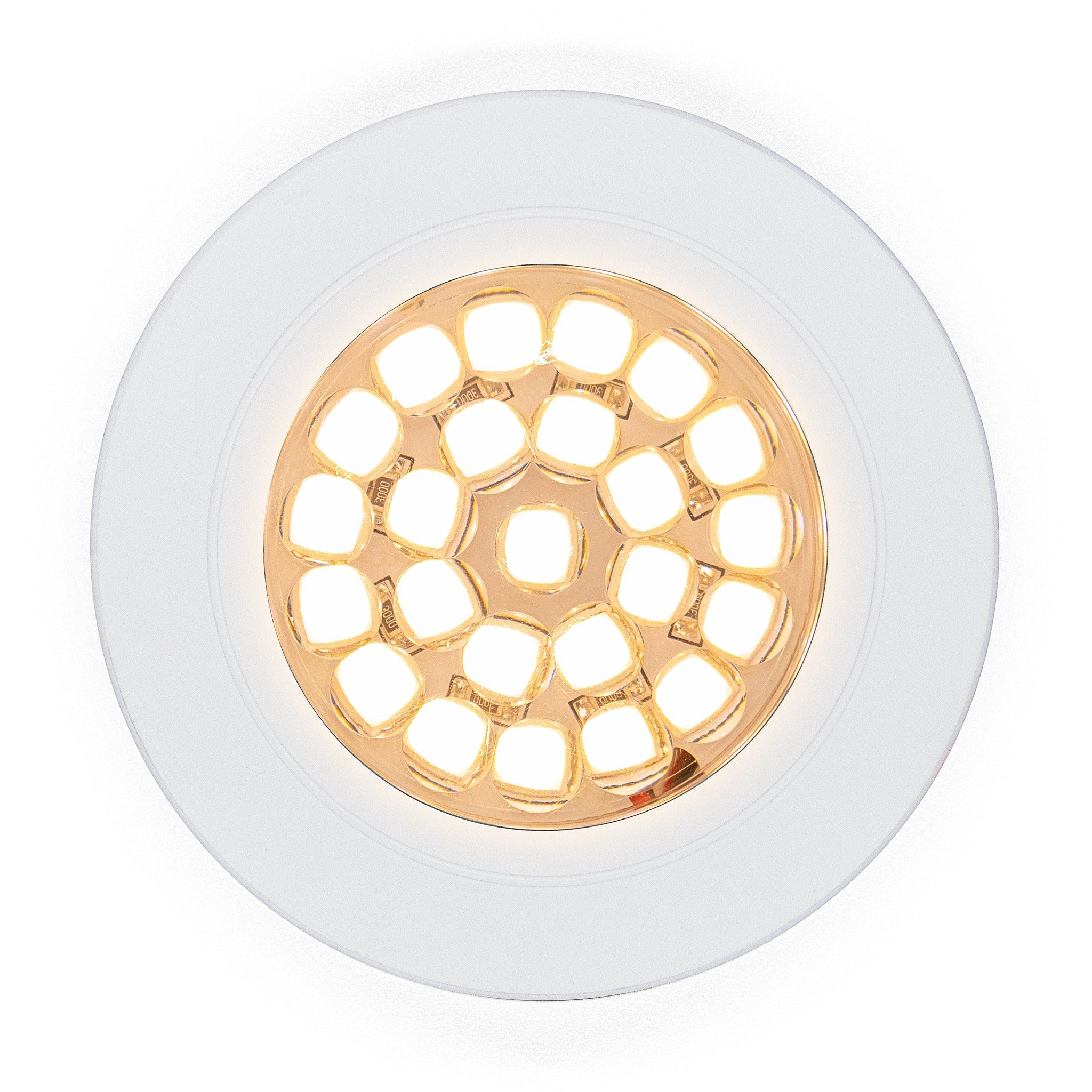 White 2W 24 LED Recessed Light - Dimmable, Touch On/Off (Warm White) Kiravans 