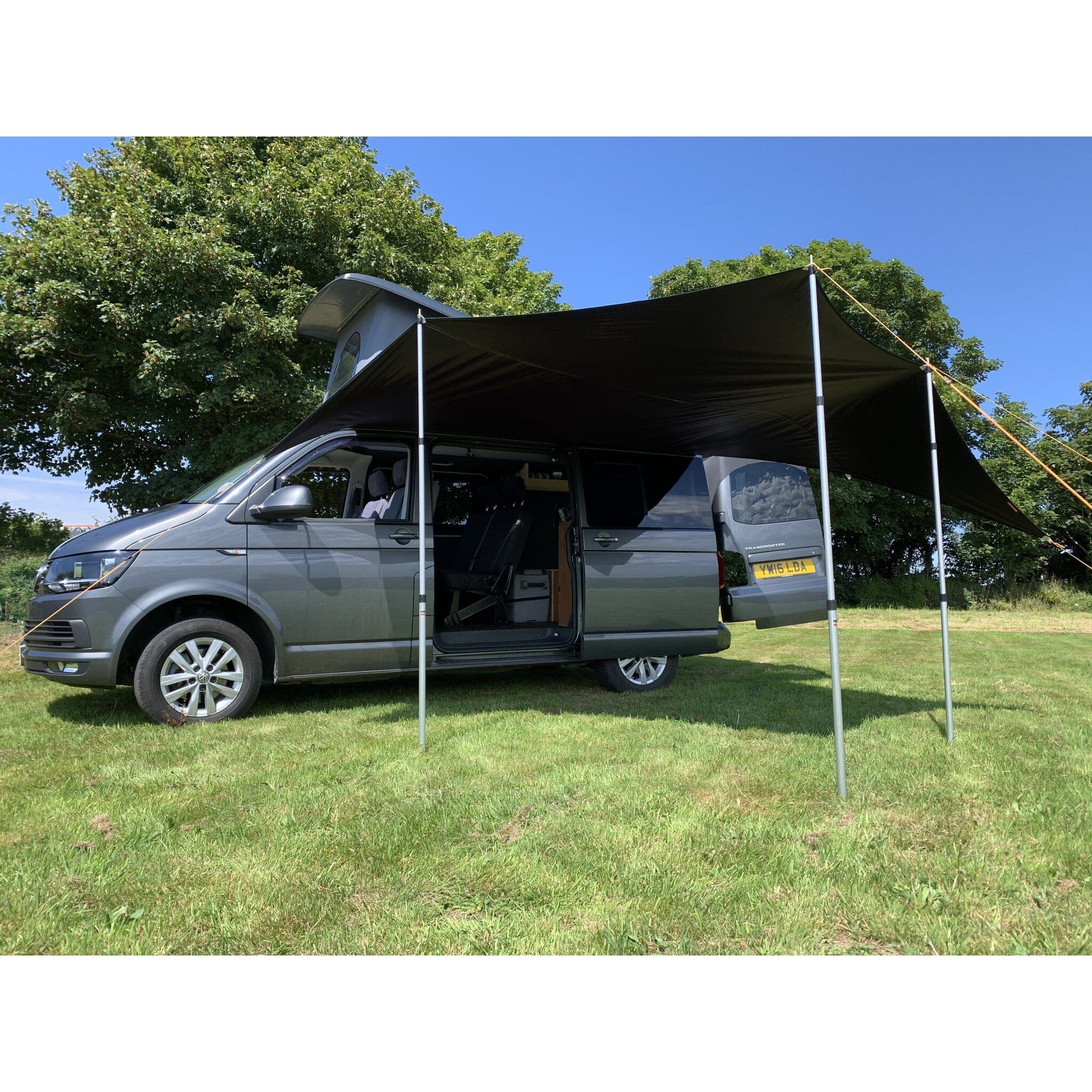 Kiravans Railsail Awning - The Versatile Multi-pointed, Heavy-duty Campervan Shelter Designed by Kiravans