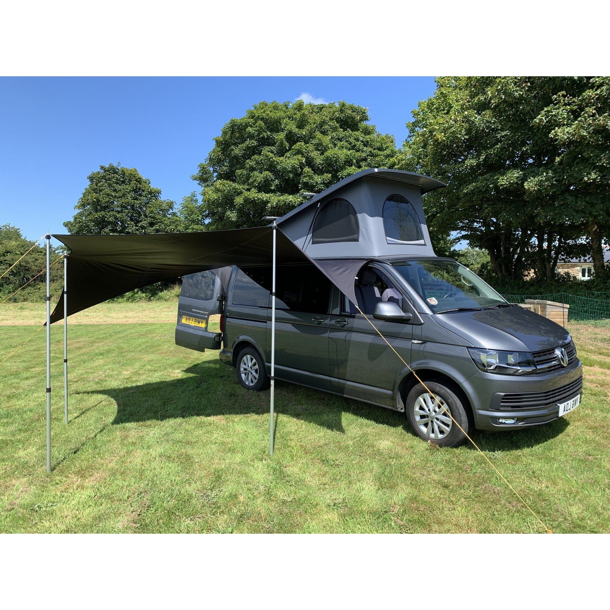 Kiravans Railsail Awning - The Versatile Multi-pointed, Heavy-duty Campervan Shelter Designed by Kiravans