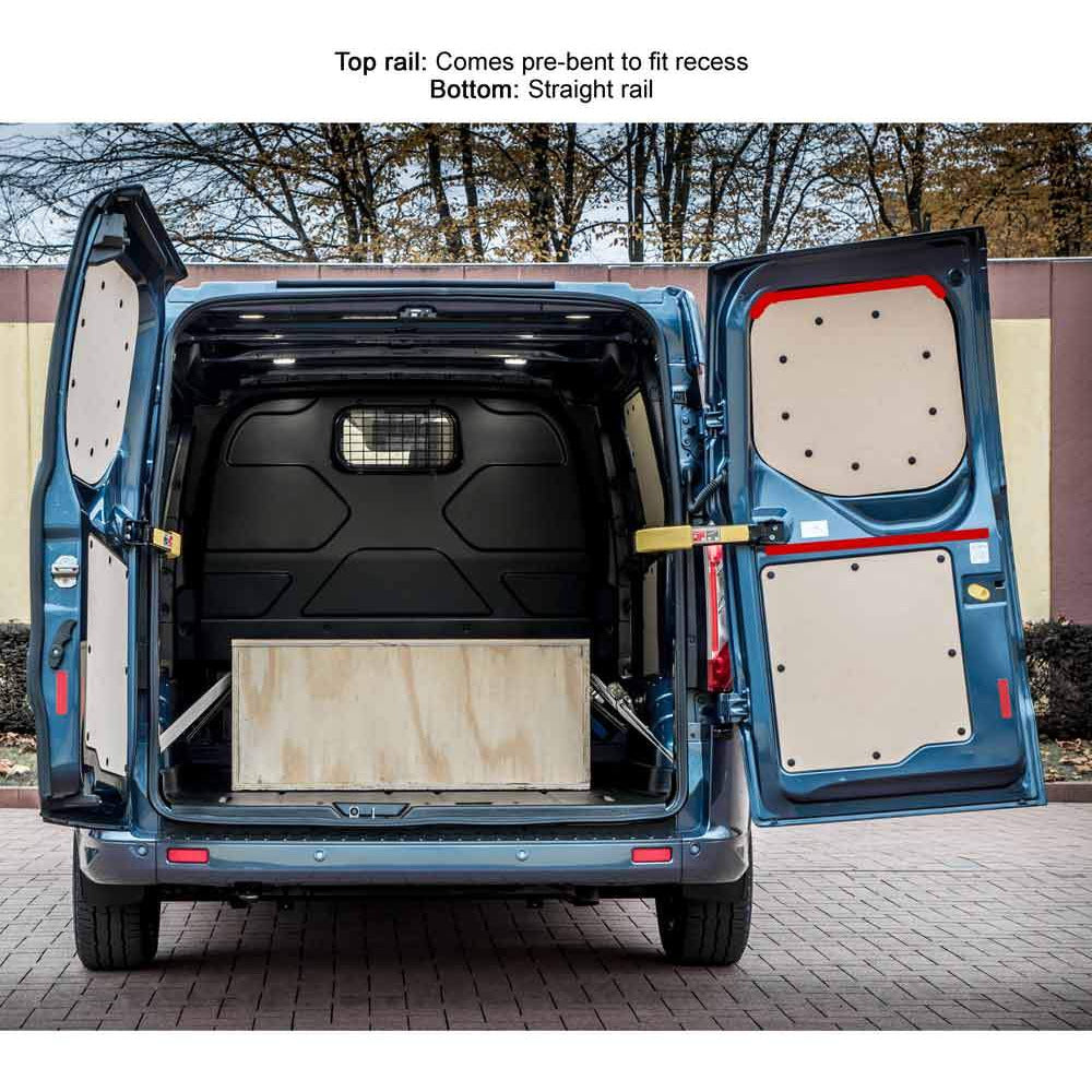 Ford Transit Custom (2013-2019) Van Curtain Kit - Rear Doors (BLACKOUT) Kiravans 