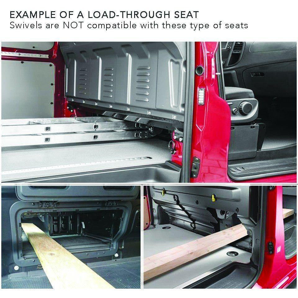 RIB Mercedes Sprinter 2019+ (3rd Gen M907) Single Seat Swivel - Offset Passenger (Right Hand Drive) RIB
