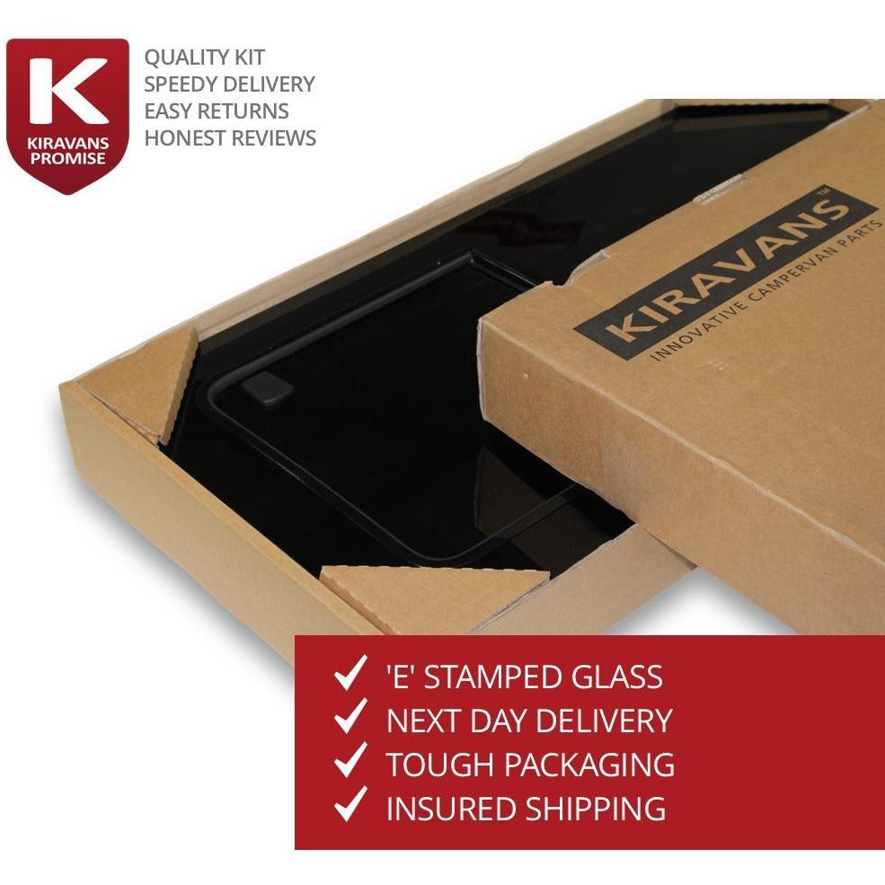 Premium Barn Door Windows Ford Transit Custom 2013+ Camper Glass by Kiravans