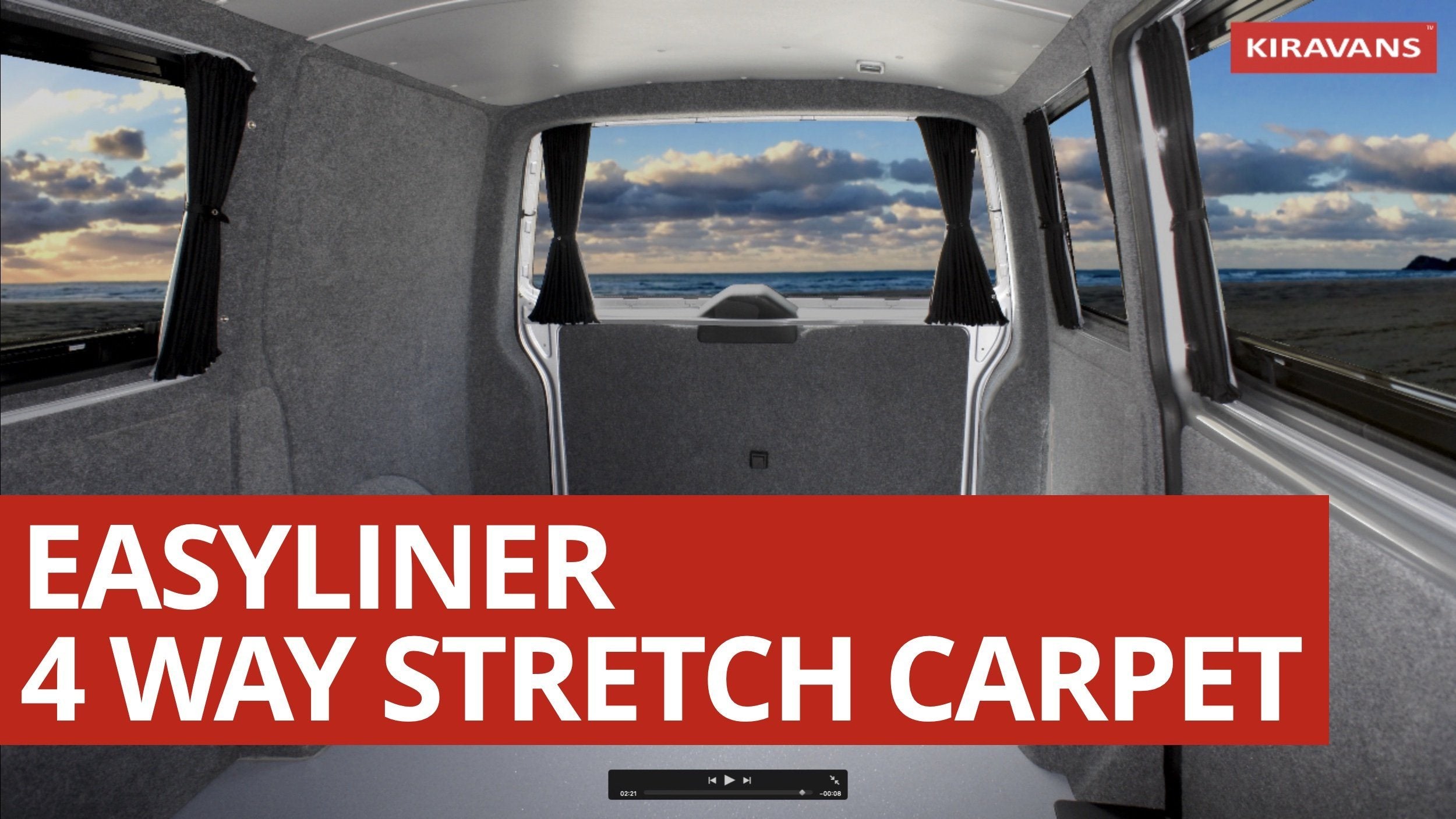 Kiravans Easyliner - 4 Way Stretch Camper Van Lining Carpet