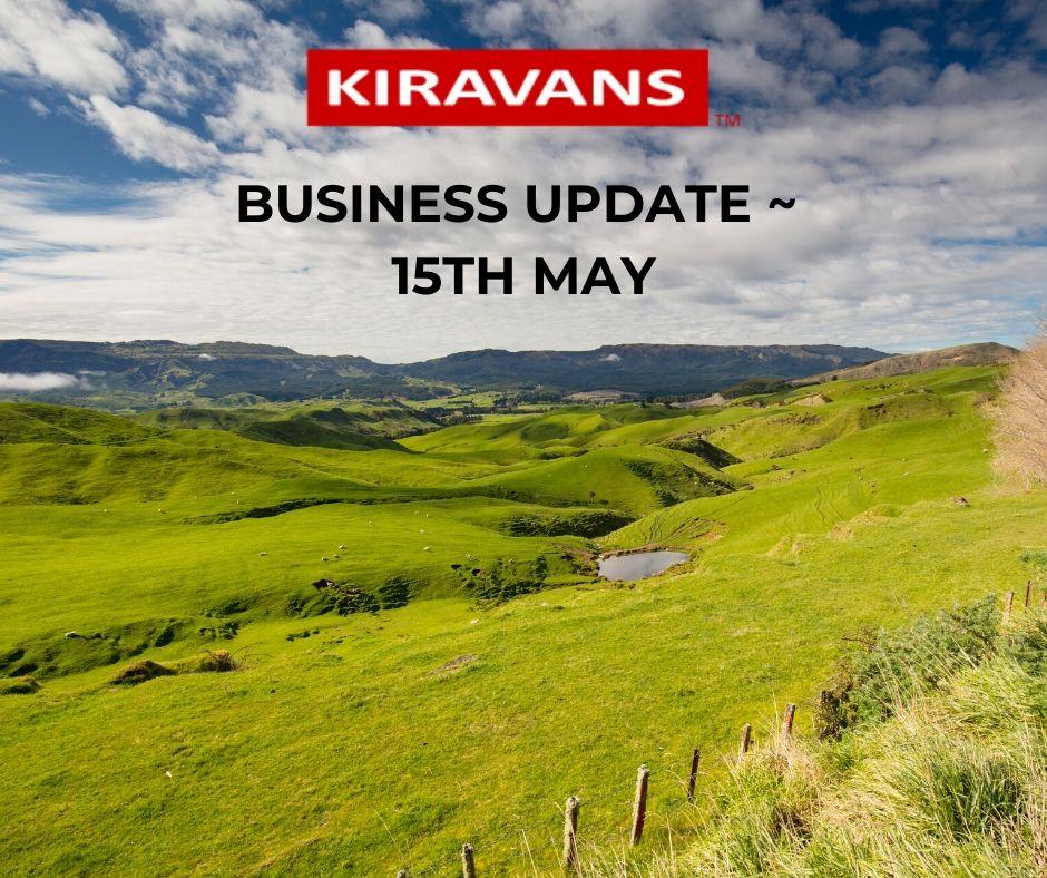 Kiravans Weekly Business Update - 15th May